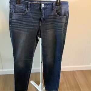 American eagle Women's Jeggings & Skinny Jeans color blue size 12 short